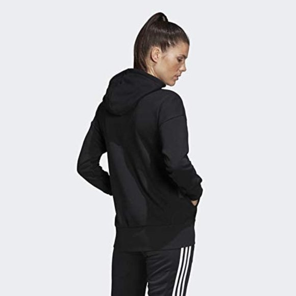 🆕adidas Originals Women's Bos Long Hoodie, Medium - Black/White, Brand NEW, NWT - Picture 4 of 6